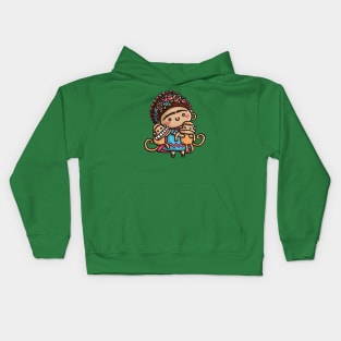 Self-Portrait with Monkeys Kids Hoodie